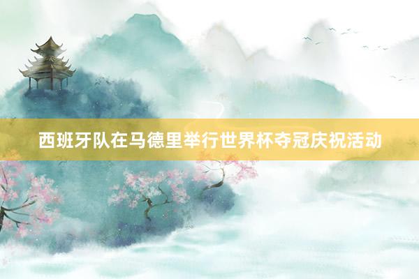 西班牙队在马德里举行世界杯夺冠庆祝活动
