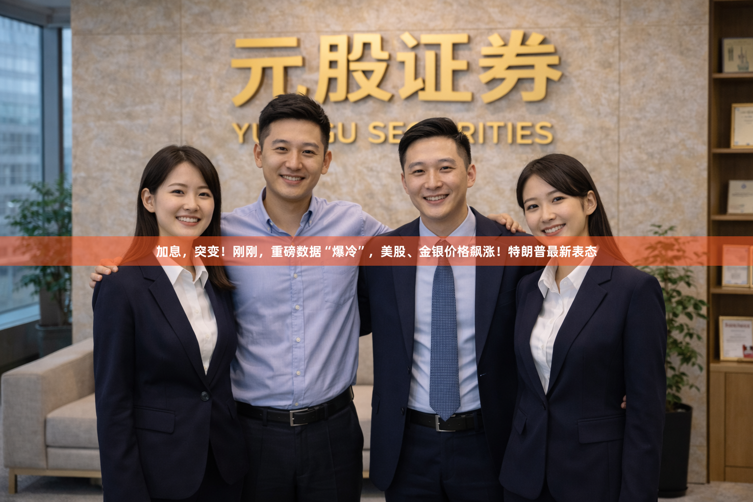 加息，突变！刚刚，重磅数据“爆冷”，美股、金银价格飙涨！特朗普最新表态
