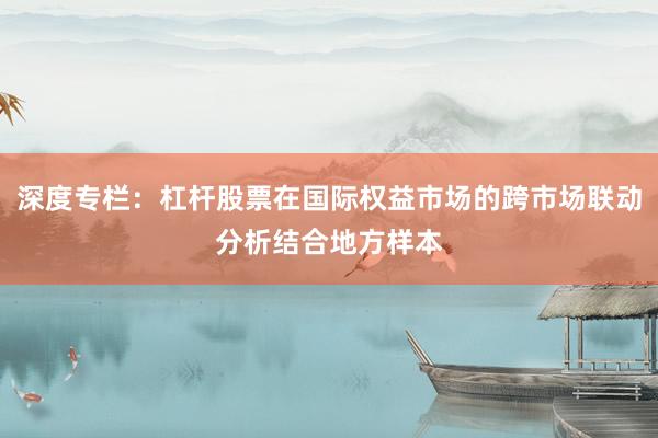 深度专栏：杠杆股票在国际权益市场的跨市场联动分析结合地方样本