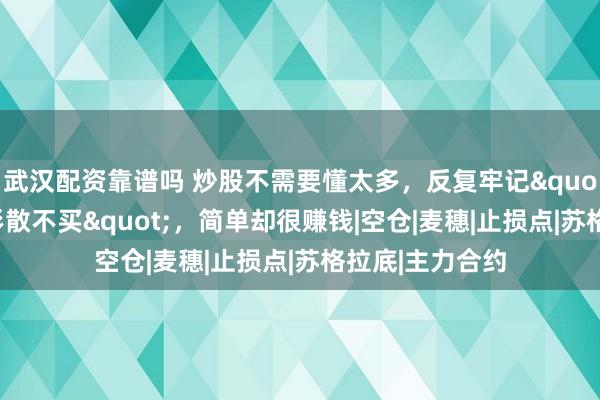 武汉配资靠谱吗 炒股不需要懂太多，反复牢记"线乱不看，形散不买"，简单却很赚钱|空仓|麦穗|止损点|苏格拉底|主力合约